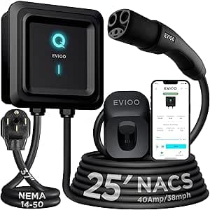 EVIQO Level 2 NACS Charger Compatible with Tesla